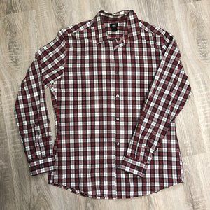 H&M Men's Plaid Button Down Shirt M